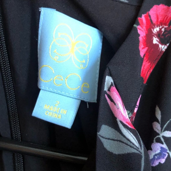 NWOT CeCe Flower Floral Mini Dress Size 2 - Picture 4 of 9